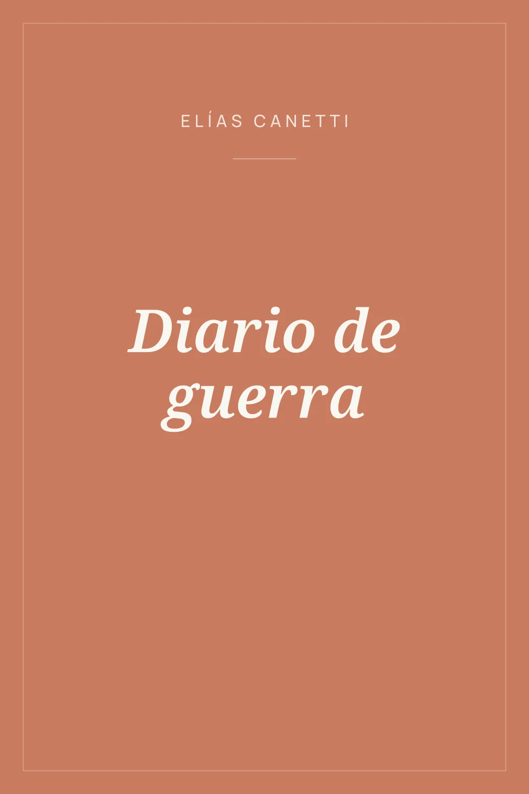 Portada de Diario de guerra
