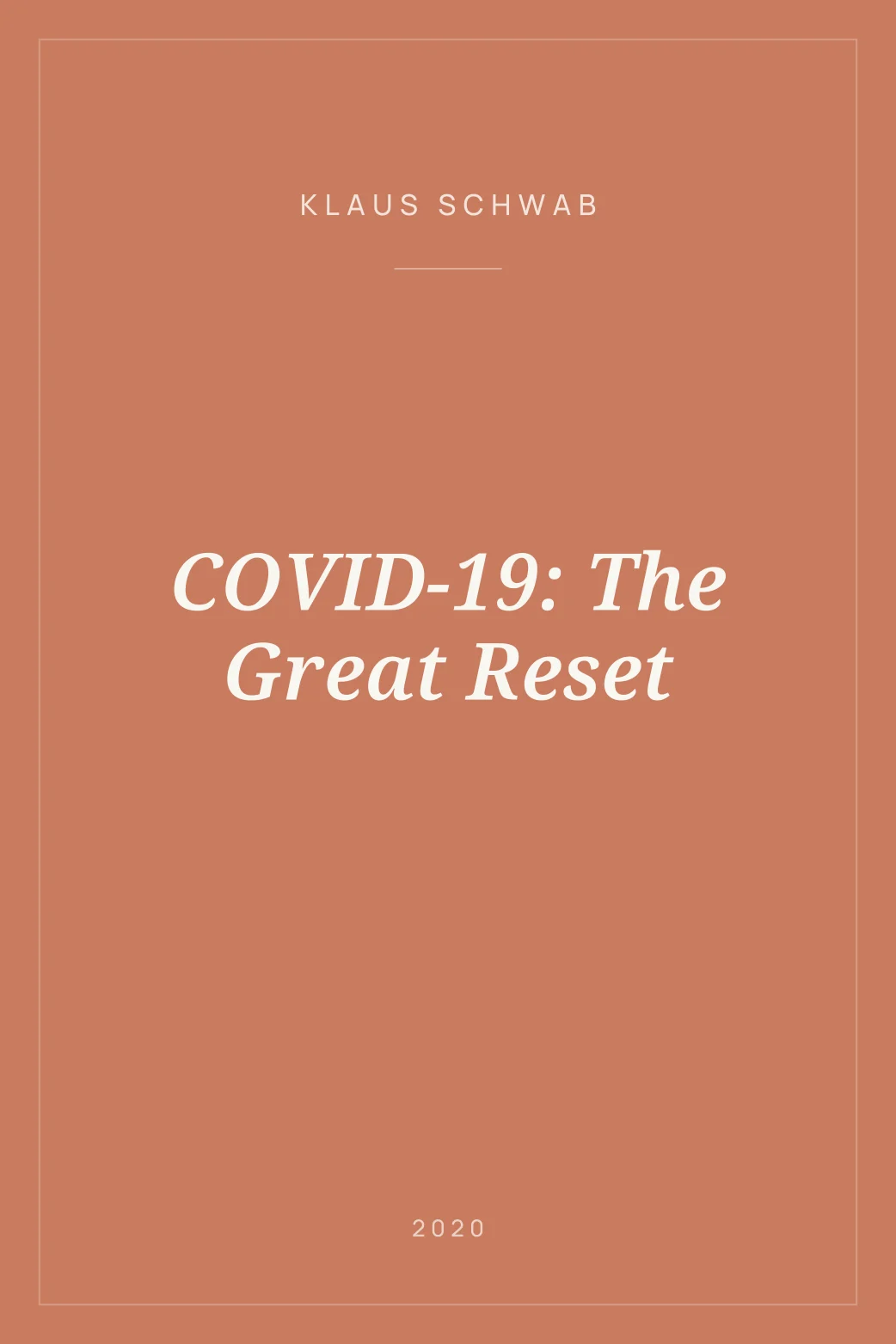 Portada de COVID-19: The Great Reset