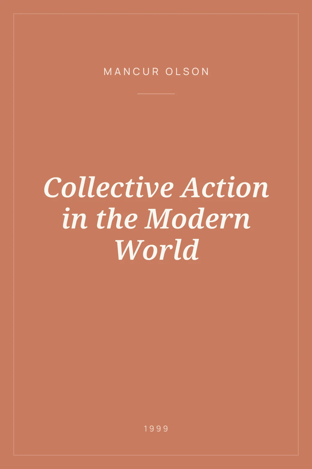 Portada de Collective Action in the Modern World