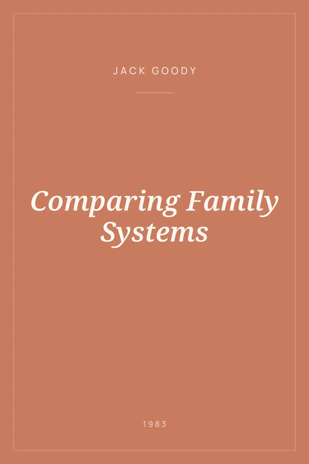Portada de Comparing Family Systems