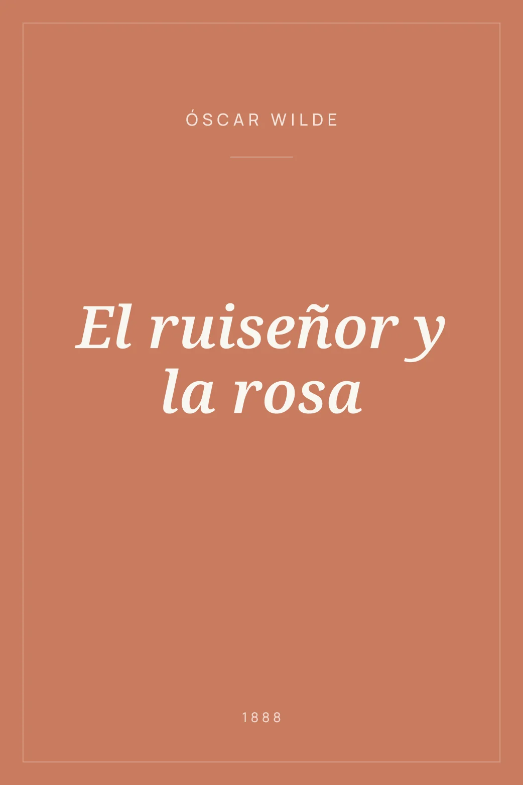 Portada de El ruiseñor y la rosa