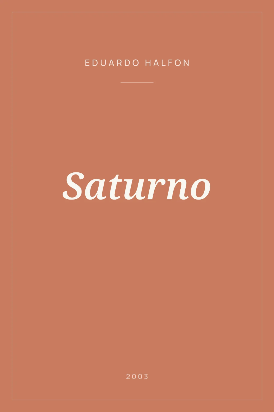 Portada de Saturno