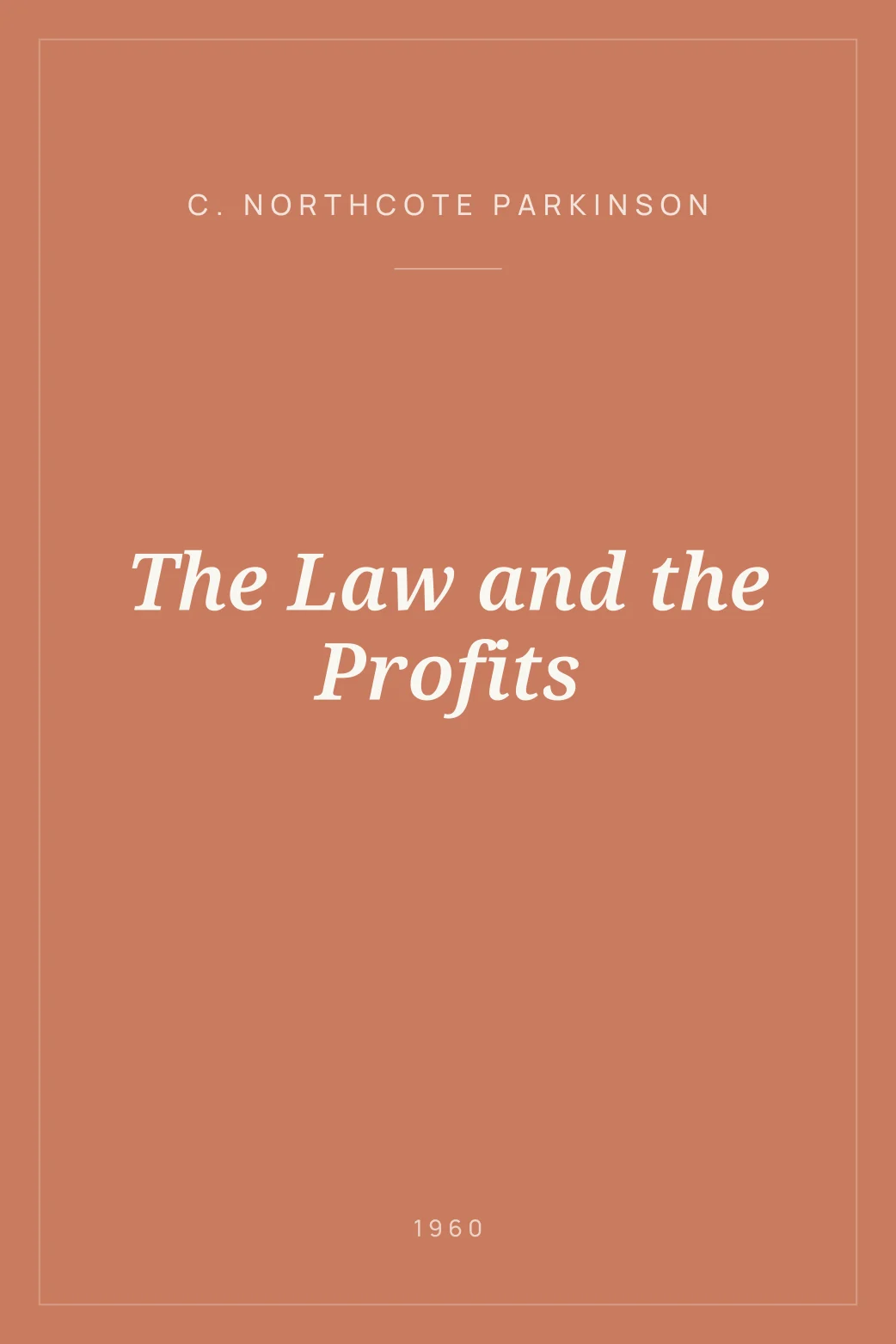 Portada de The Law and the Profits
