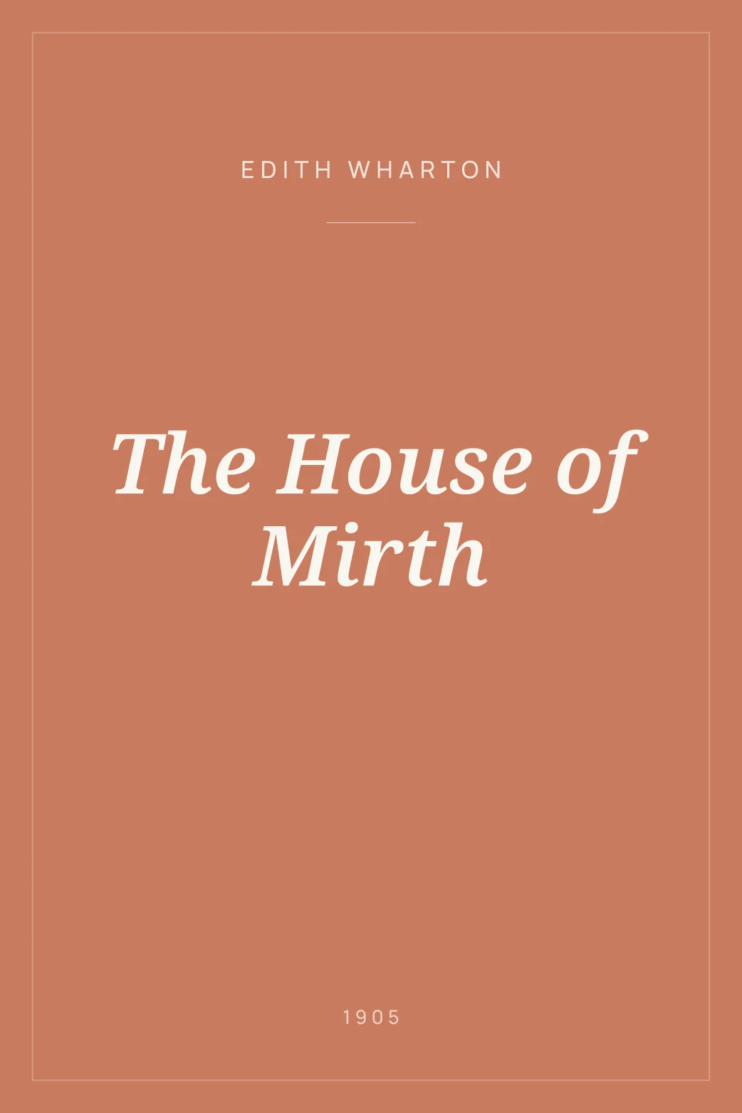 Portada de The House of Mirth