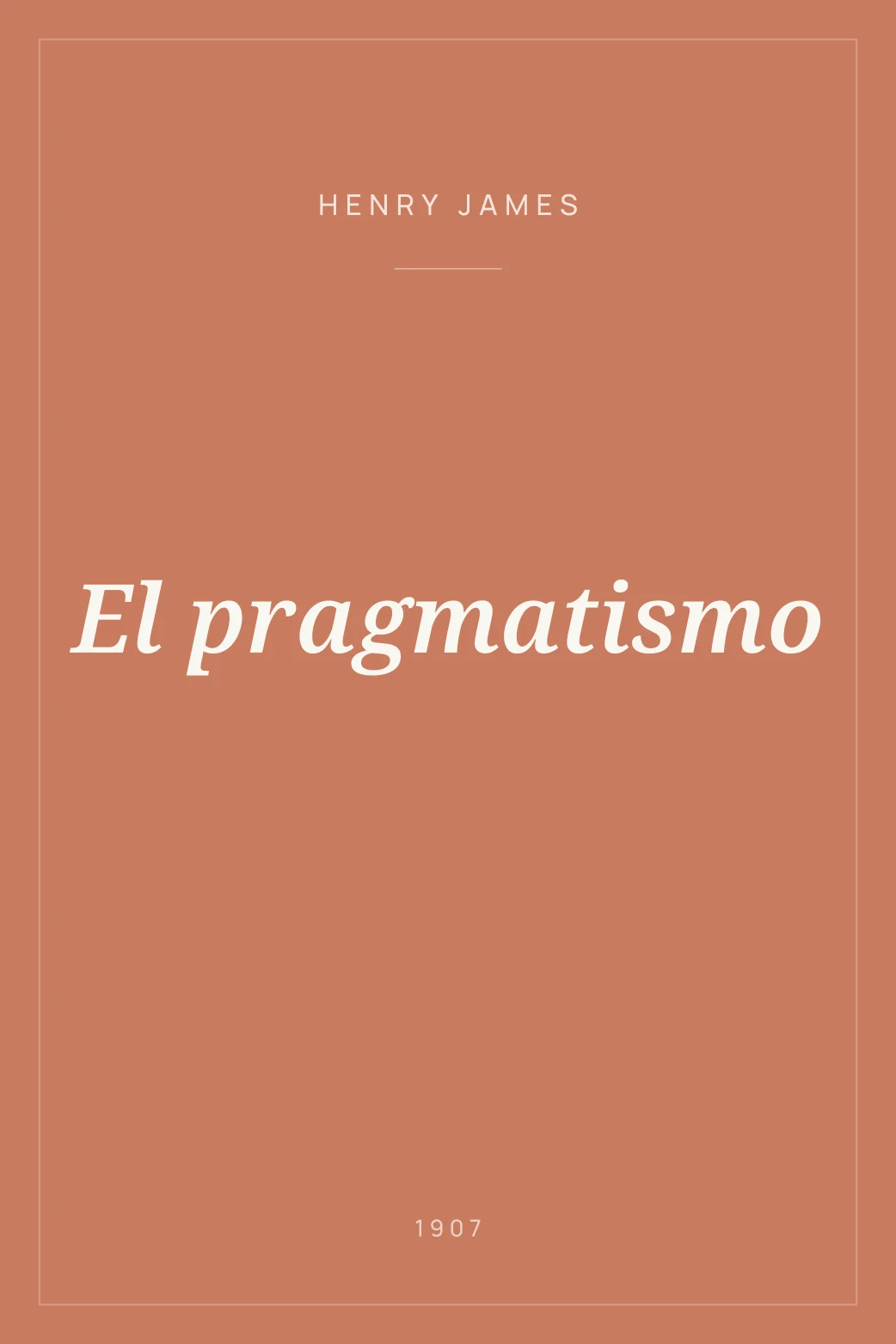 Portada de El pragmatismo