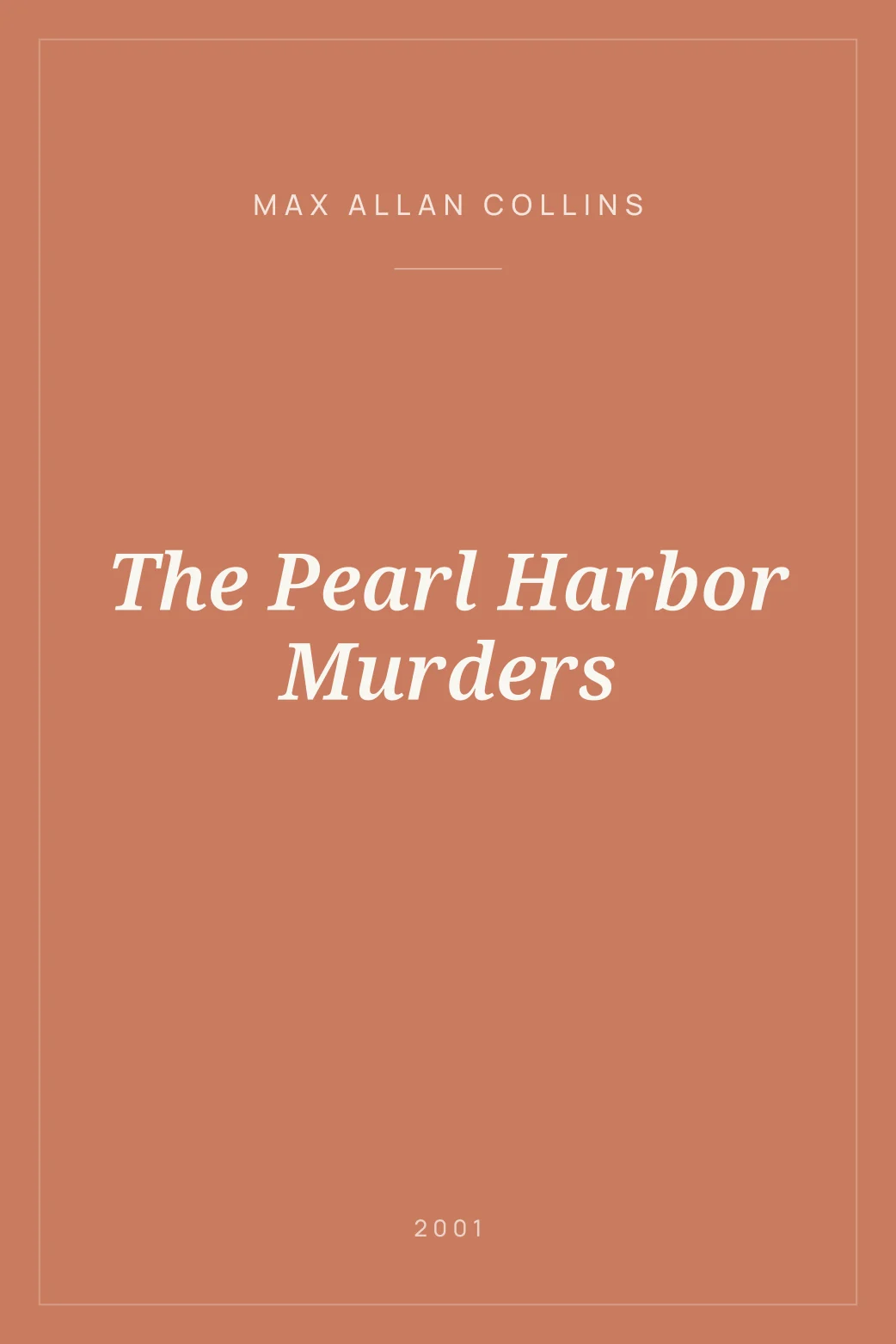 Portada de The Pearl Harbor Murders