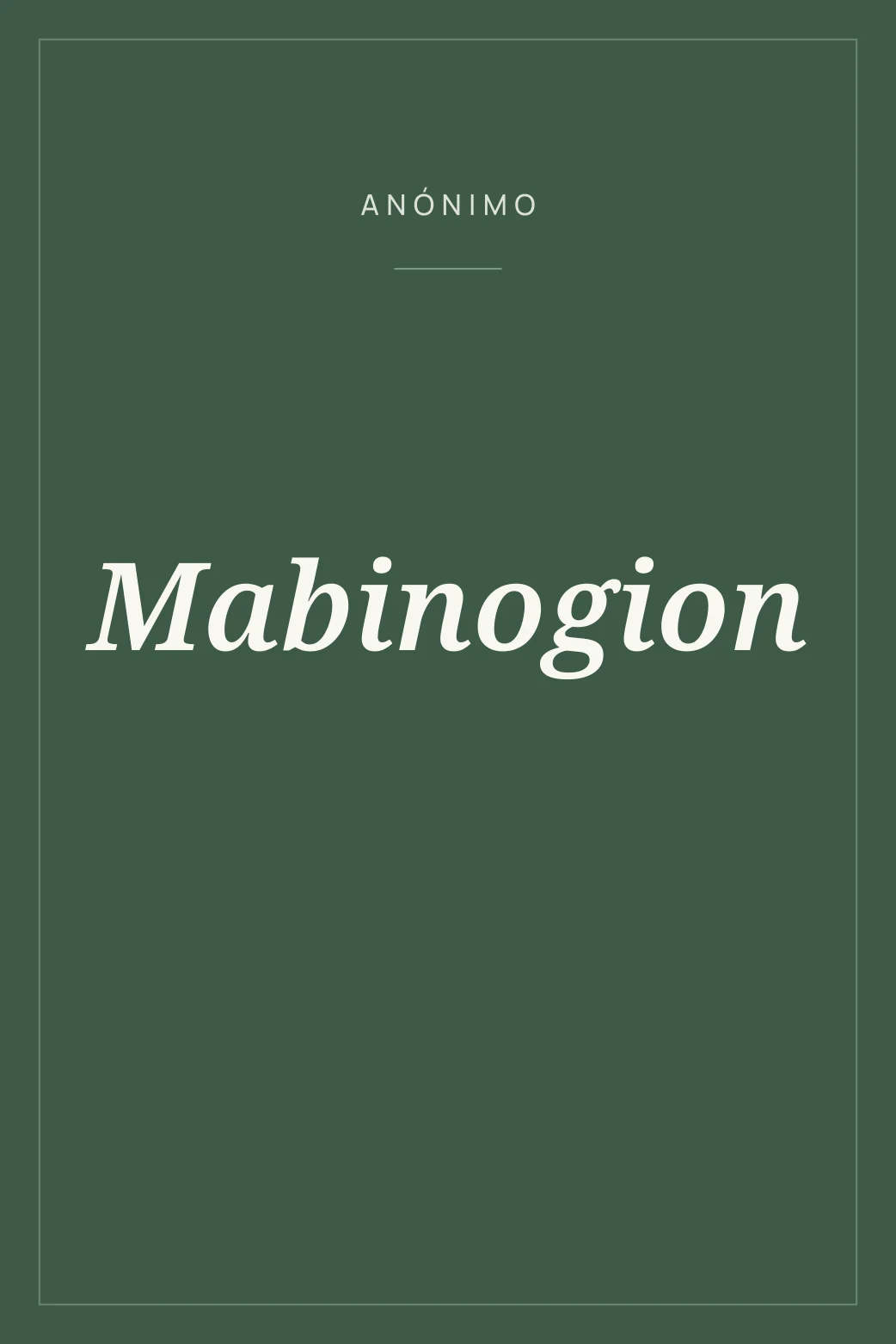 Portada de Mabinogion