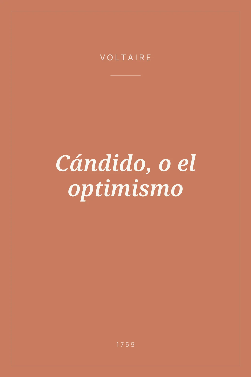 Portada de Cándido, o el optimismo