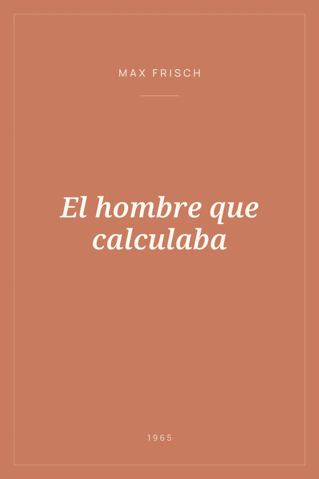 Portada de El hombre que calculaba