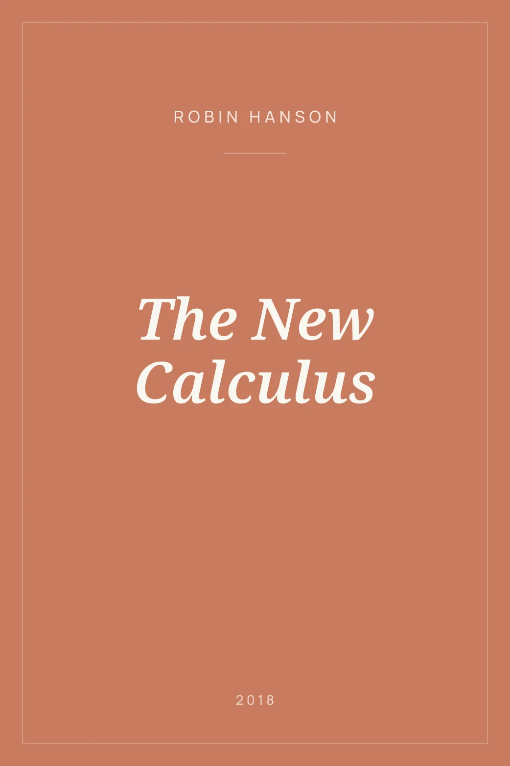 Portada de The New Calculus