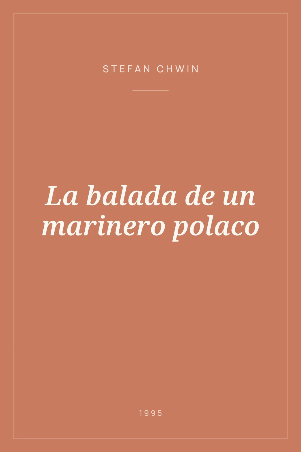 Portada de La balada de un marinero polaco