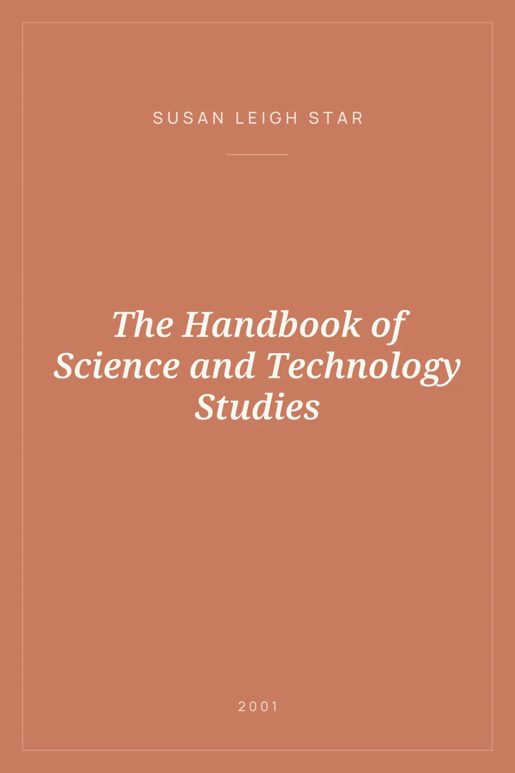 Portada de The Handbook of Science and Technology Studies
