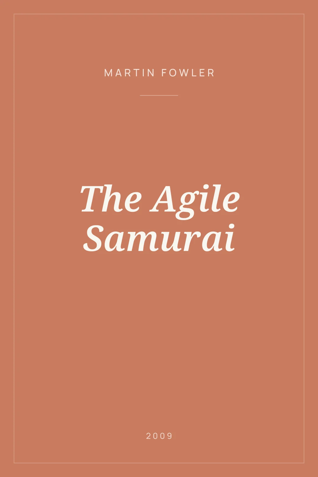 Portada de The Agile Samurai