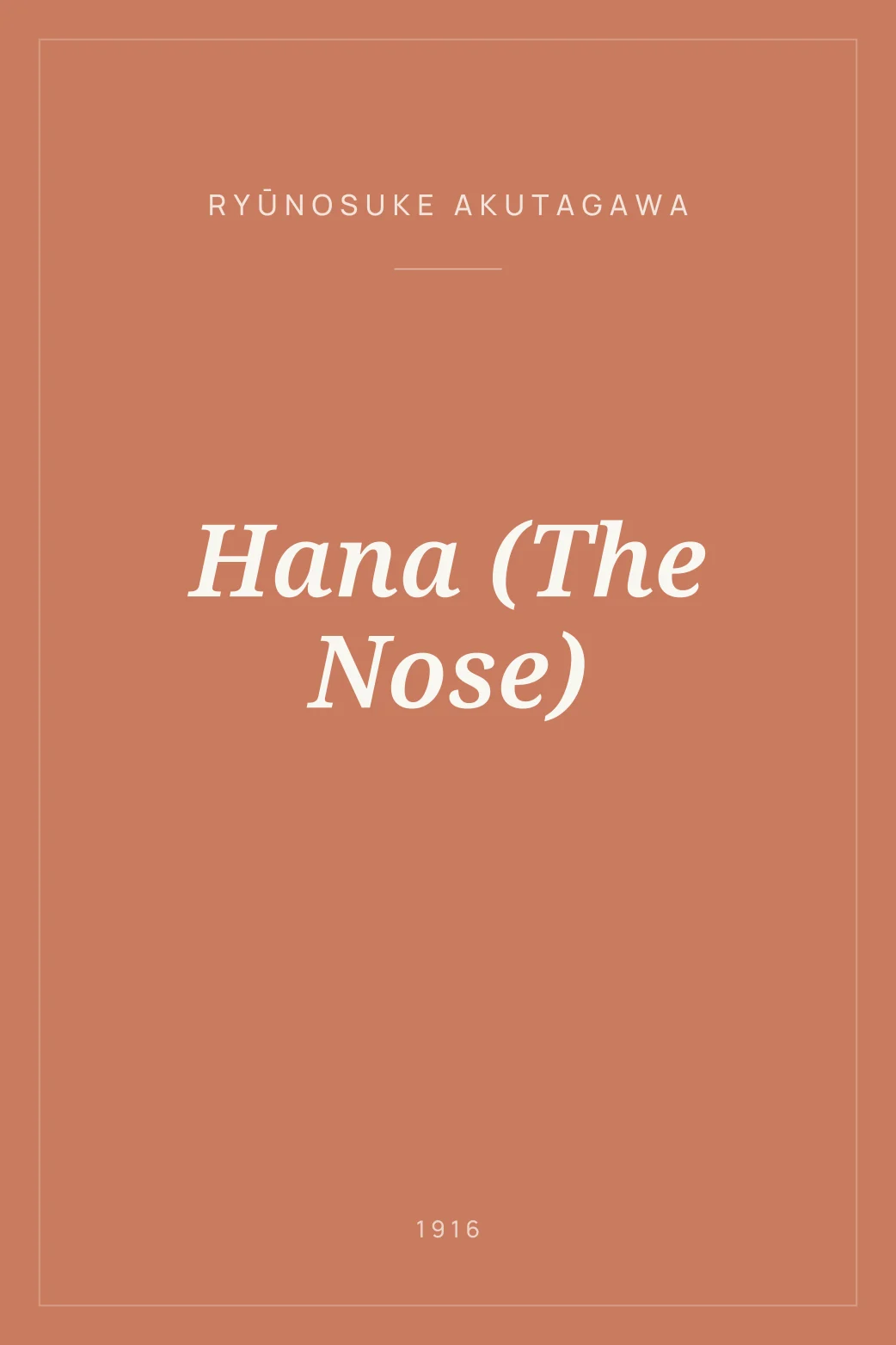 Portada de Hana (The Nose)