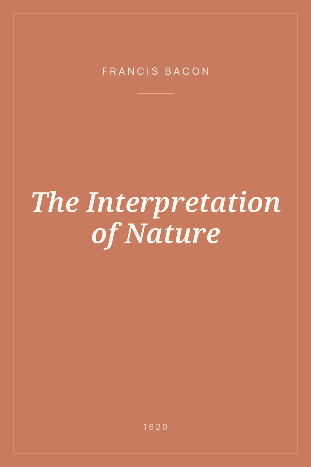 Portada de The Interpretation of Nature