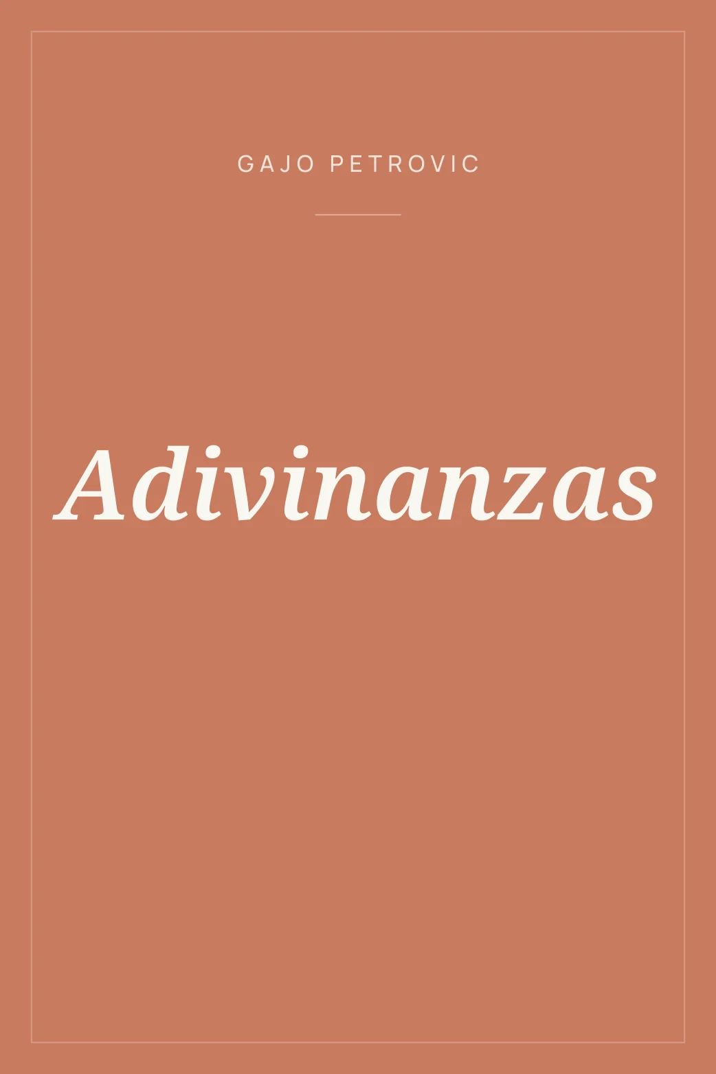 Portada de Adivinanzas