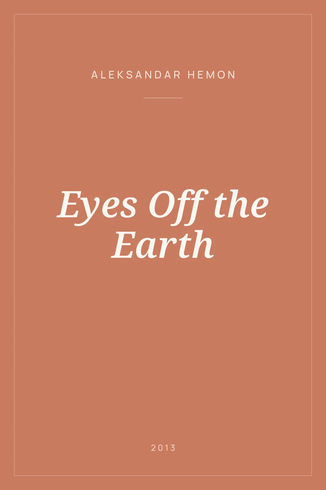 Portada de Eyes Off the Earth