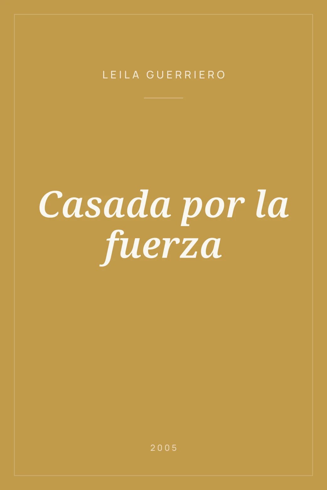 Portada de Casada por la fuerza