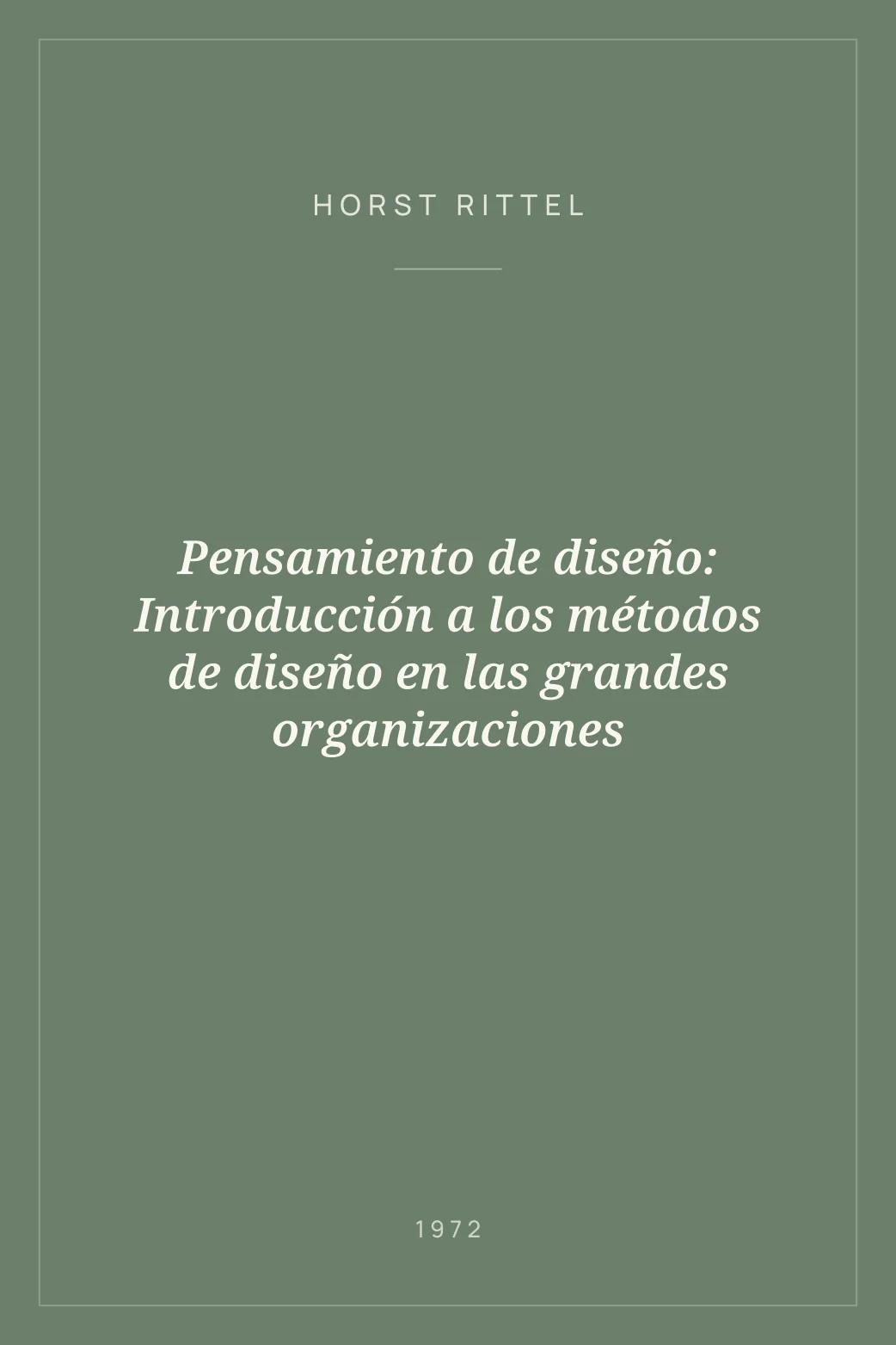 Portada de Pensamiento de diseño: Introducción a los métodos de diseño en las grandes organizaciones