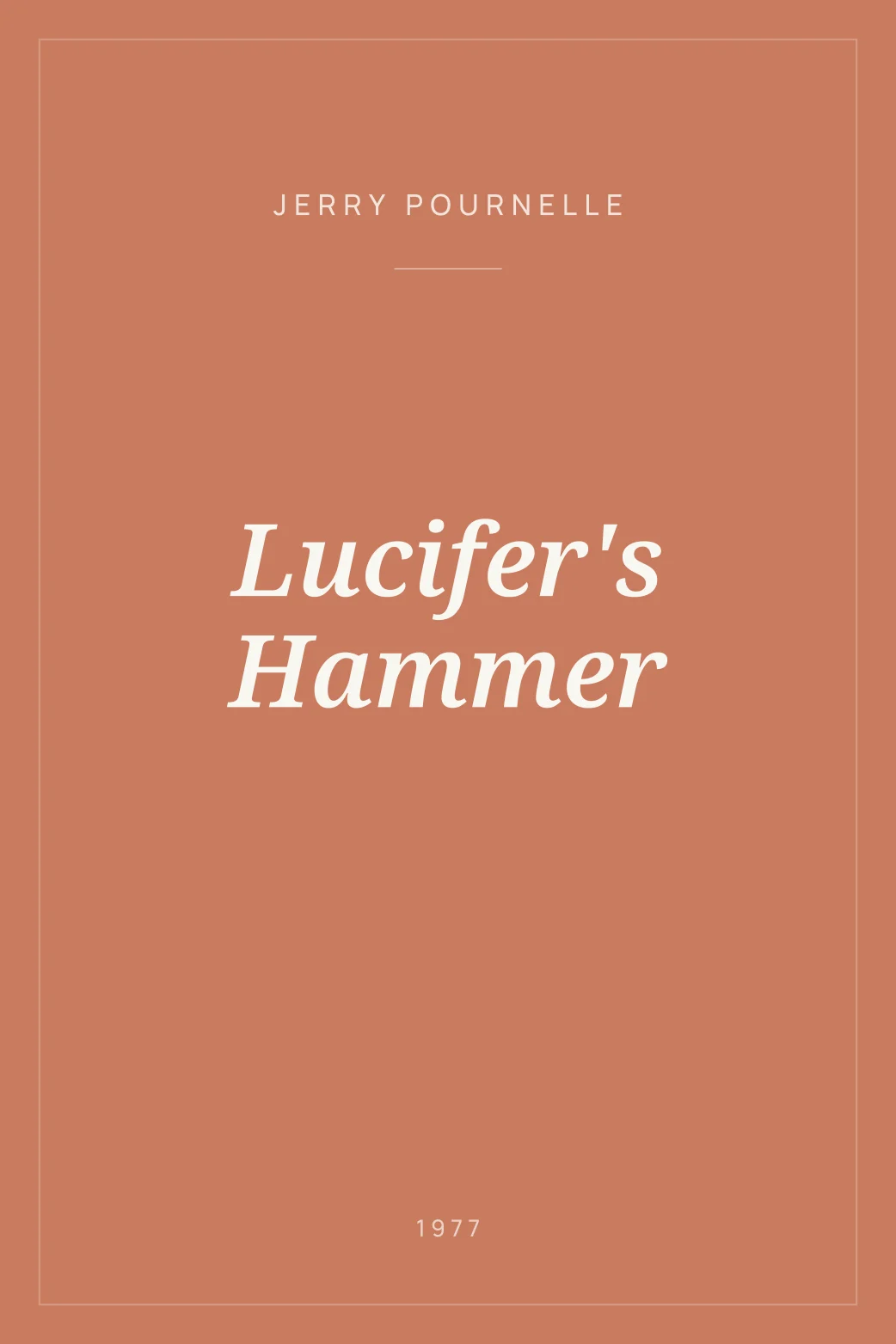 Portada de Lucifer's Hammer