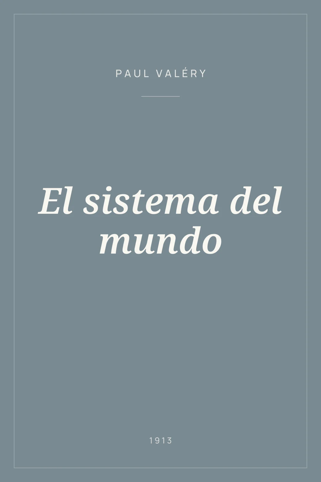 Portada de El sistema del mundo