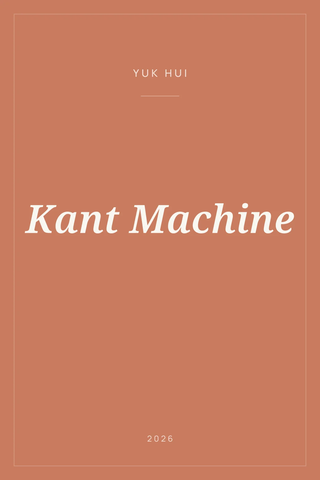 Portada de Kant Machine