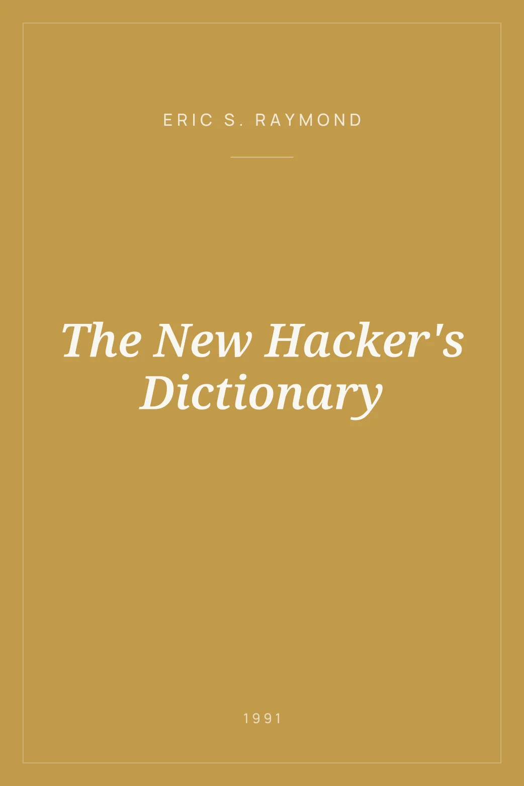 Portada de The New Hacker's Dictionary