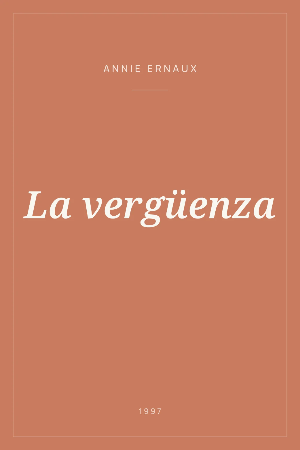 Portada de La vergüenza