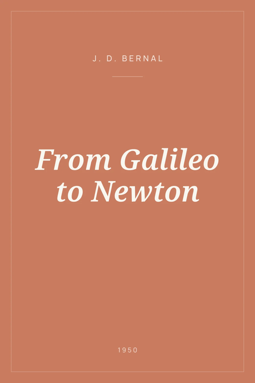 Portada de From Galileo to Newton