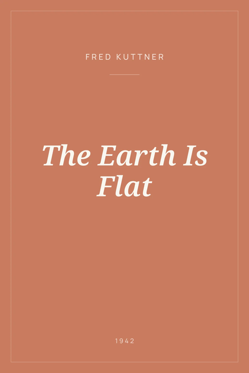 Portada de The Earth Is Flat