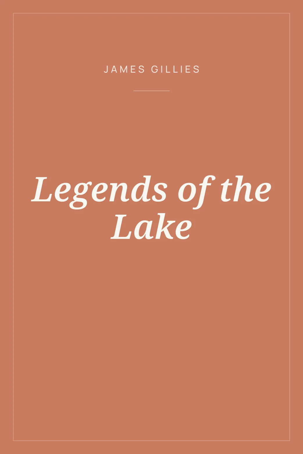 Portada de Legends of the Lake