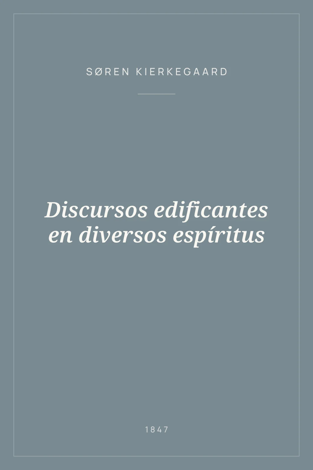 Portada de Discursos edificantes en diversos espíritus