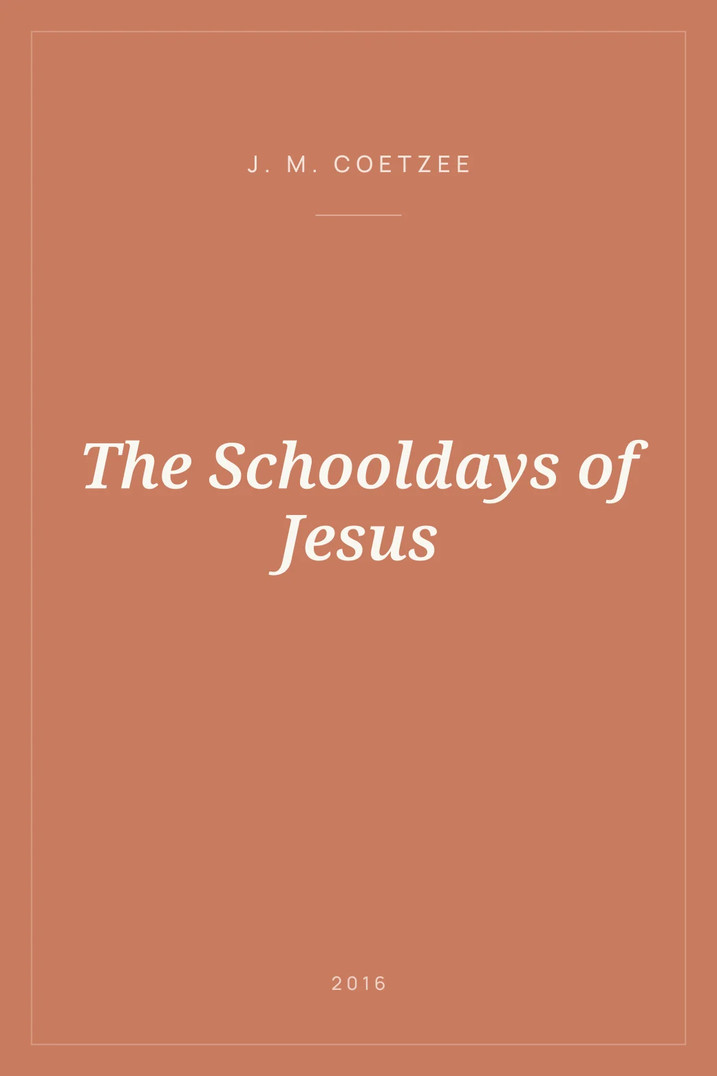 Portada de The Schooldays of Jesus