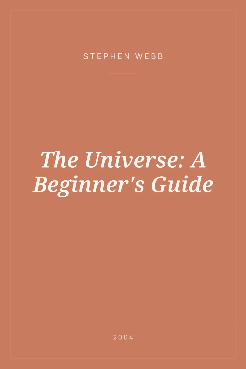 Portada de The Universe: A Beginner's Guide