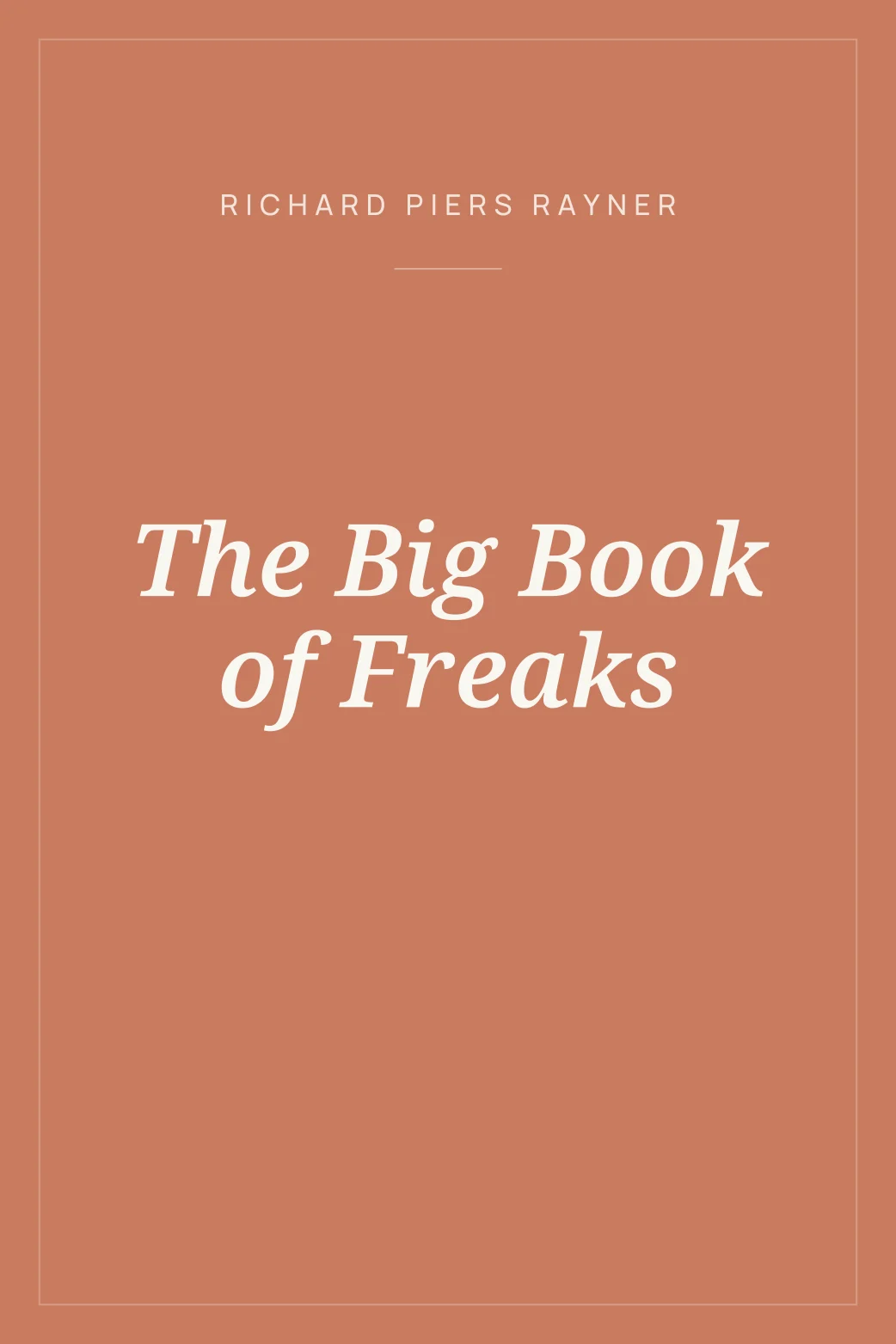 Portada de The Big Book of Freaks