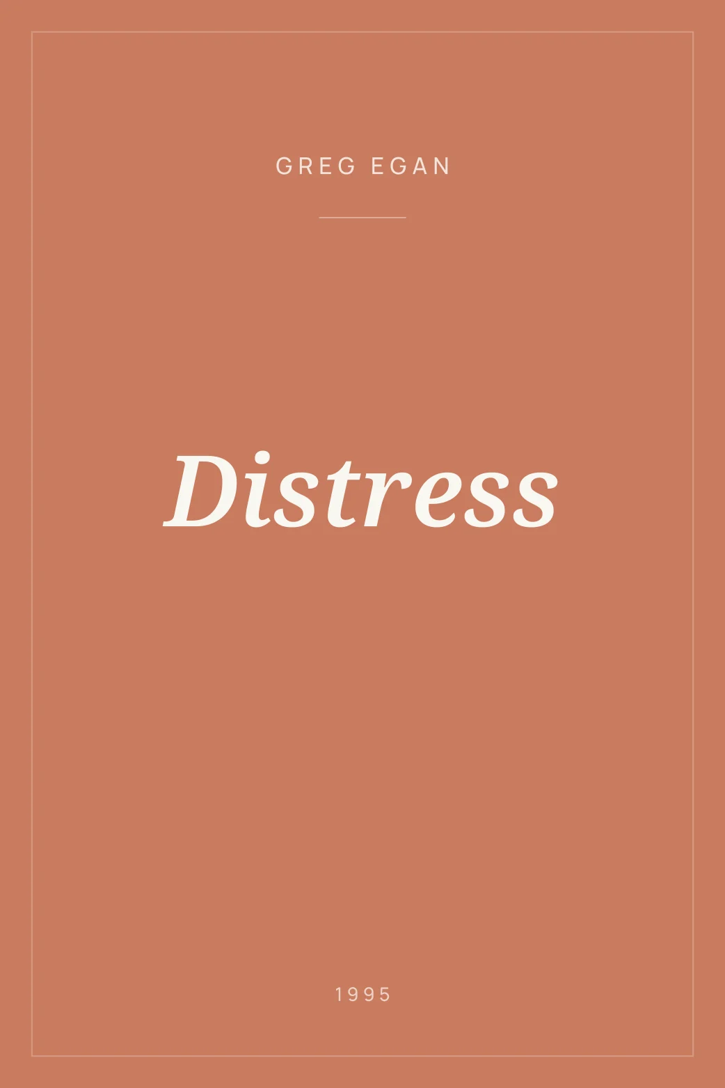 Portada de Distress