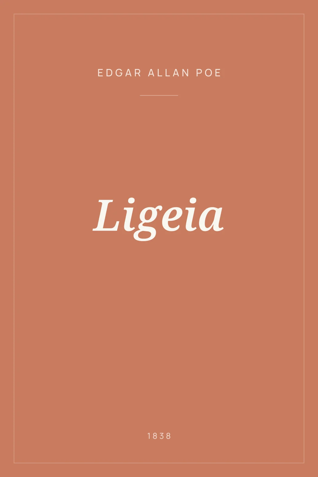 Portada de Ligeia