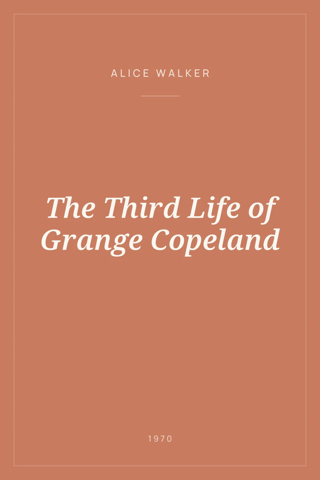 Portada de The Third Life of Grange Copeland