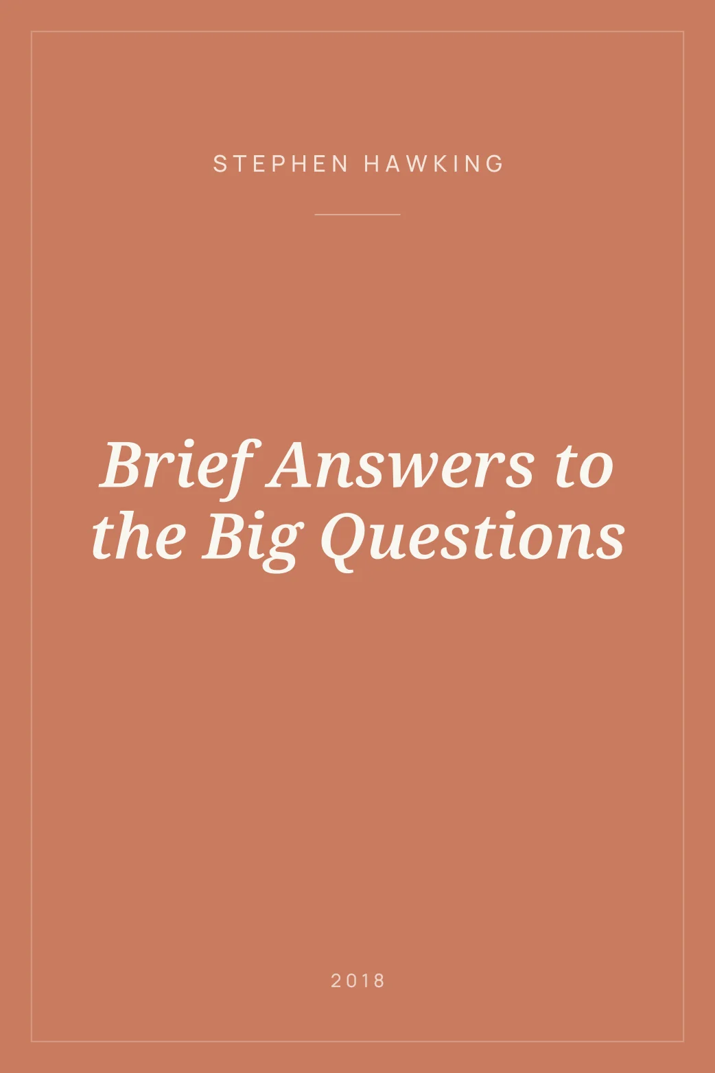 Portada de Brief Answers to the Big Questions