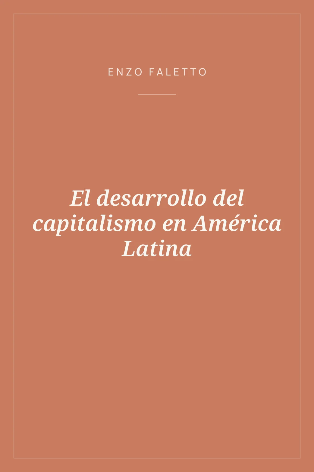 Portada de El desarrollo del capitalismo en América Latina