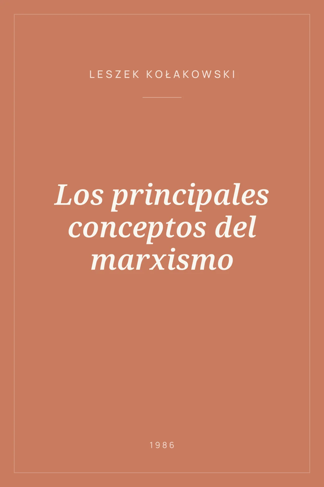 Portada de Los principales conceptos del marxismo