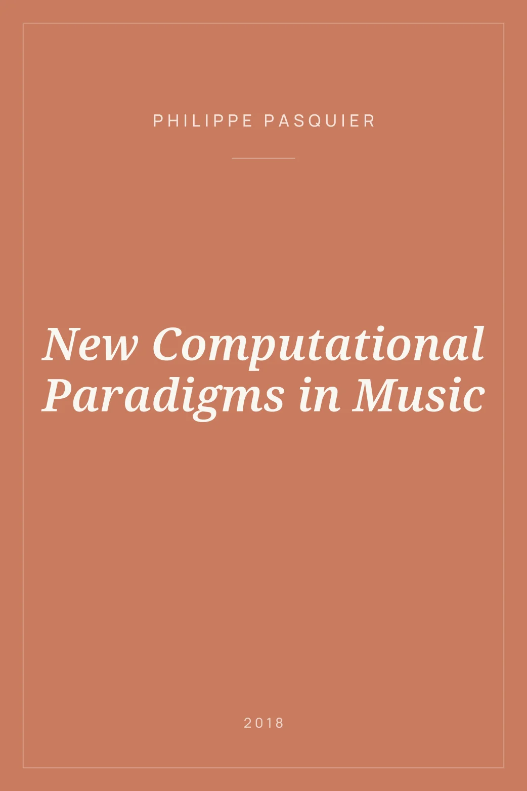 Portada de New Computational Paradigms in Music