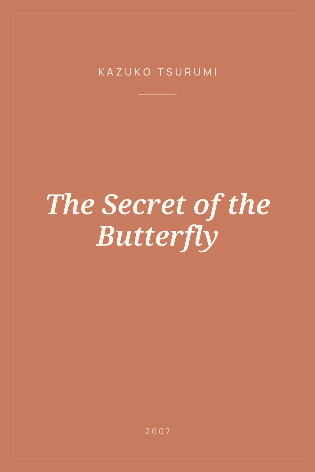 Portada de The Secret of the Butterfly