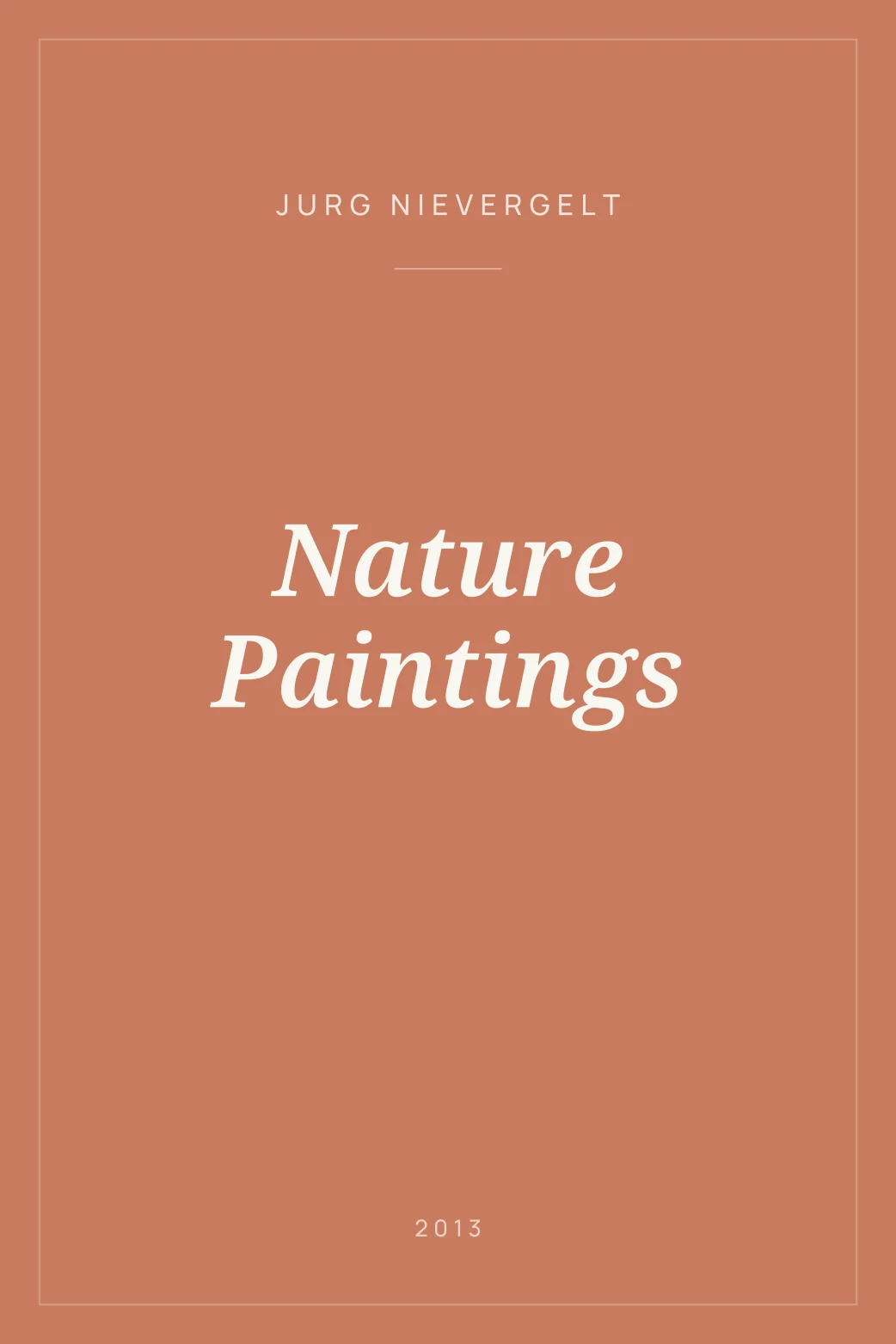 Portada de Nature Paintings