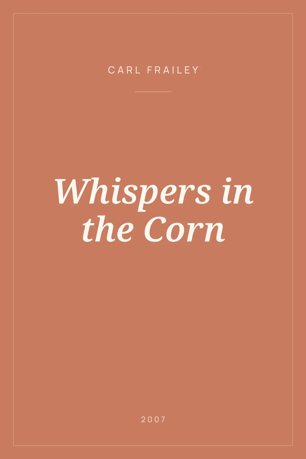 Portada de Whispers in the Corn