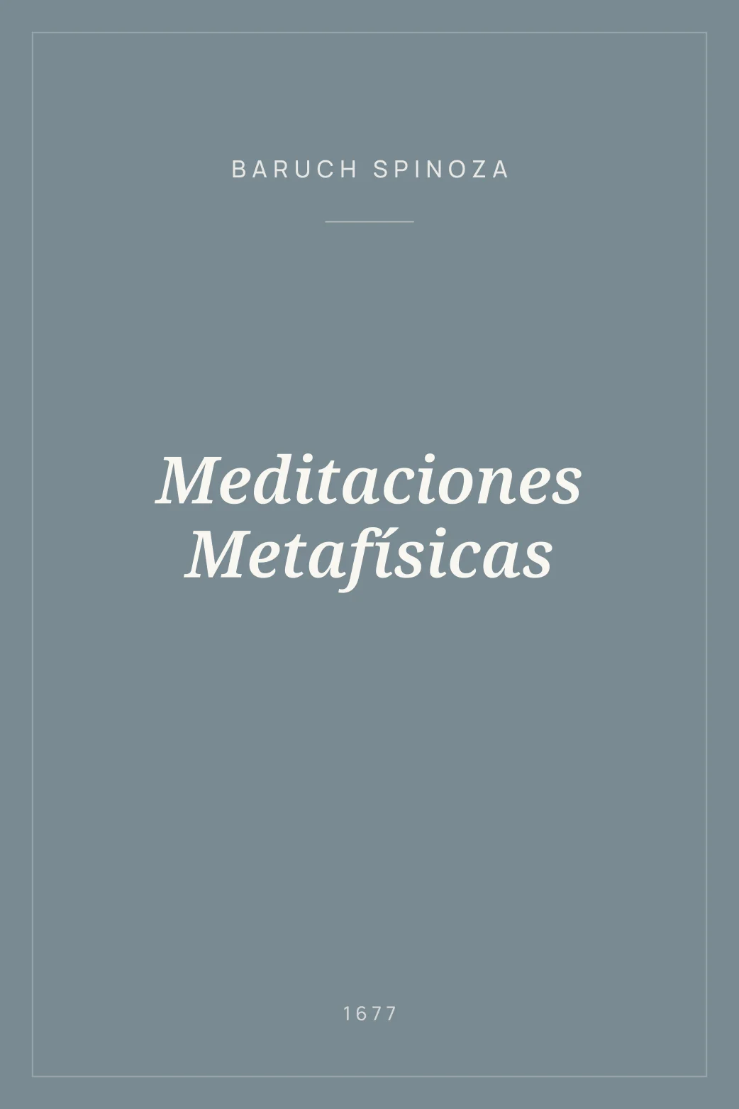 Portada de Meditaciones Metafísicas