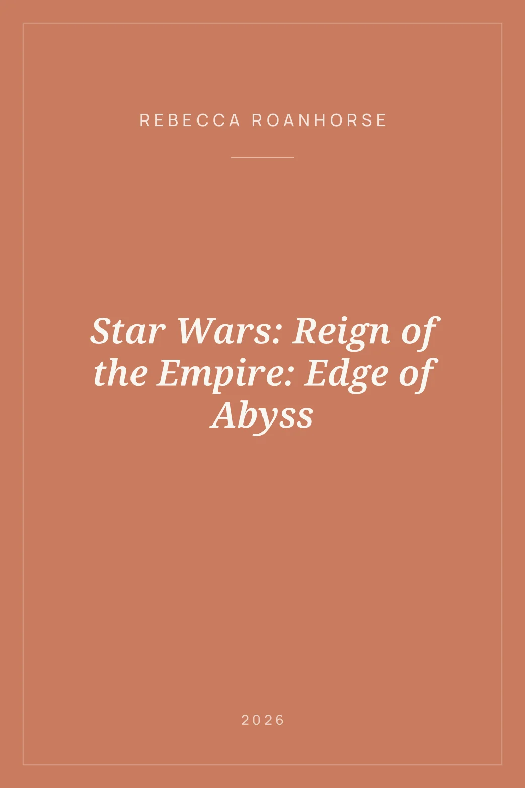 Portada de Star Wars: Reign of the Empire: Edge of Abyss
