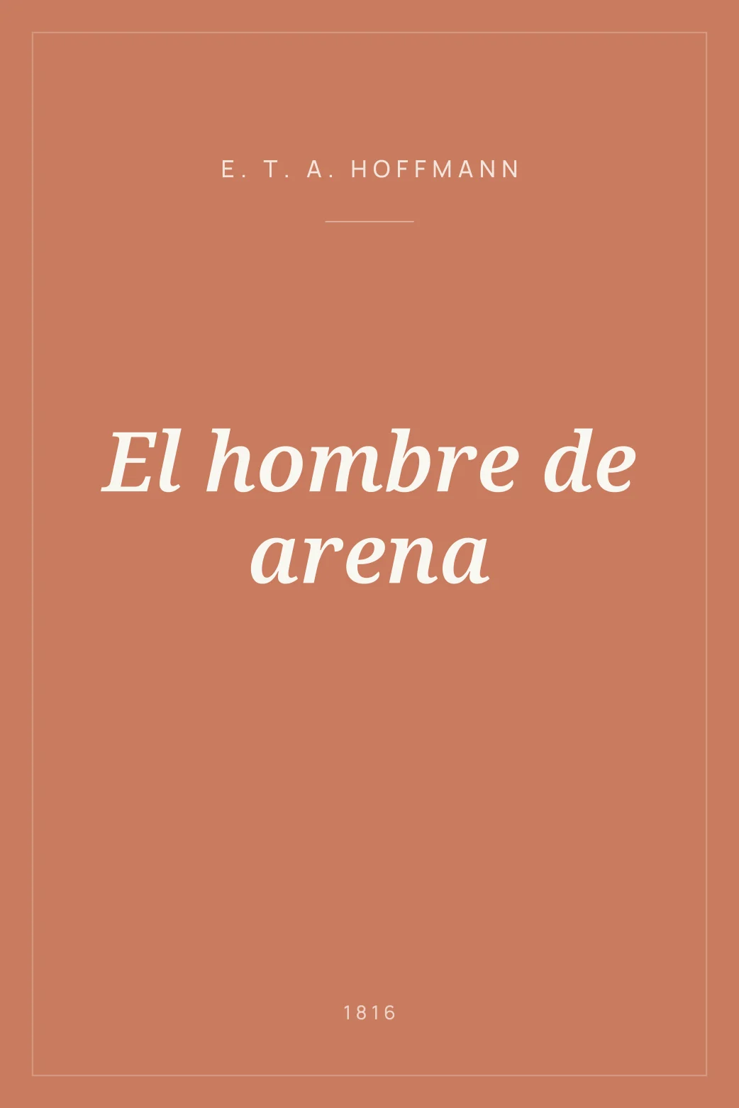 Portada de El hombre de arena