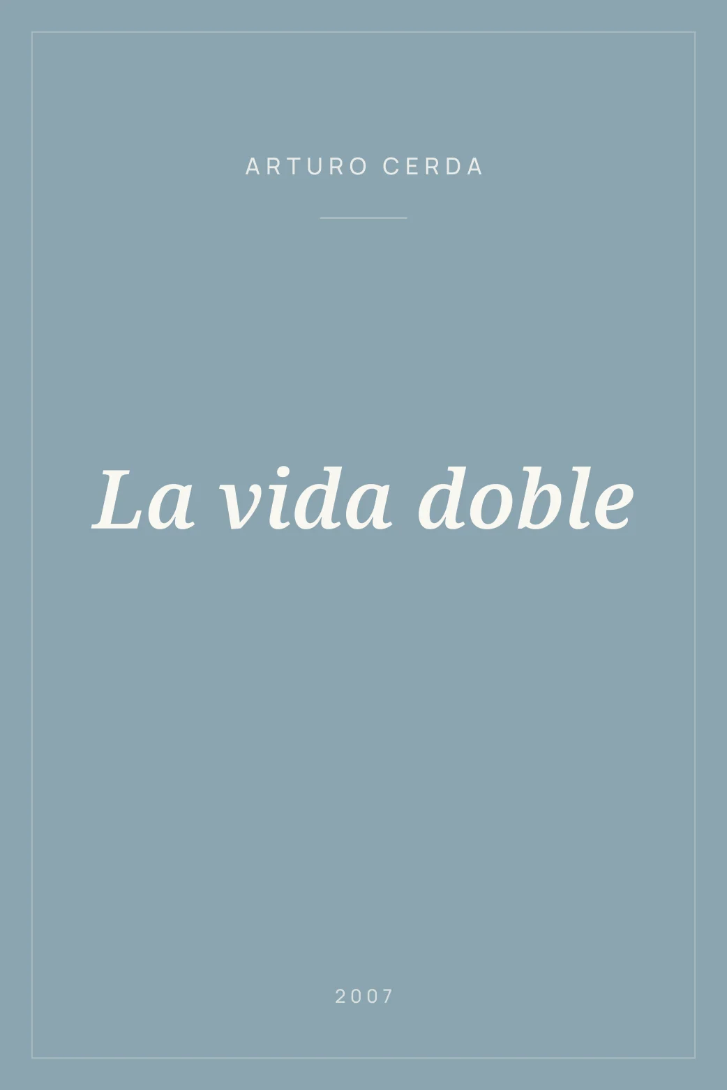 Portada de La vida doble