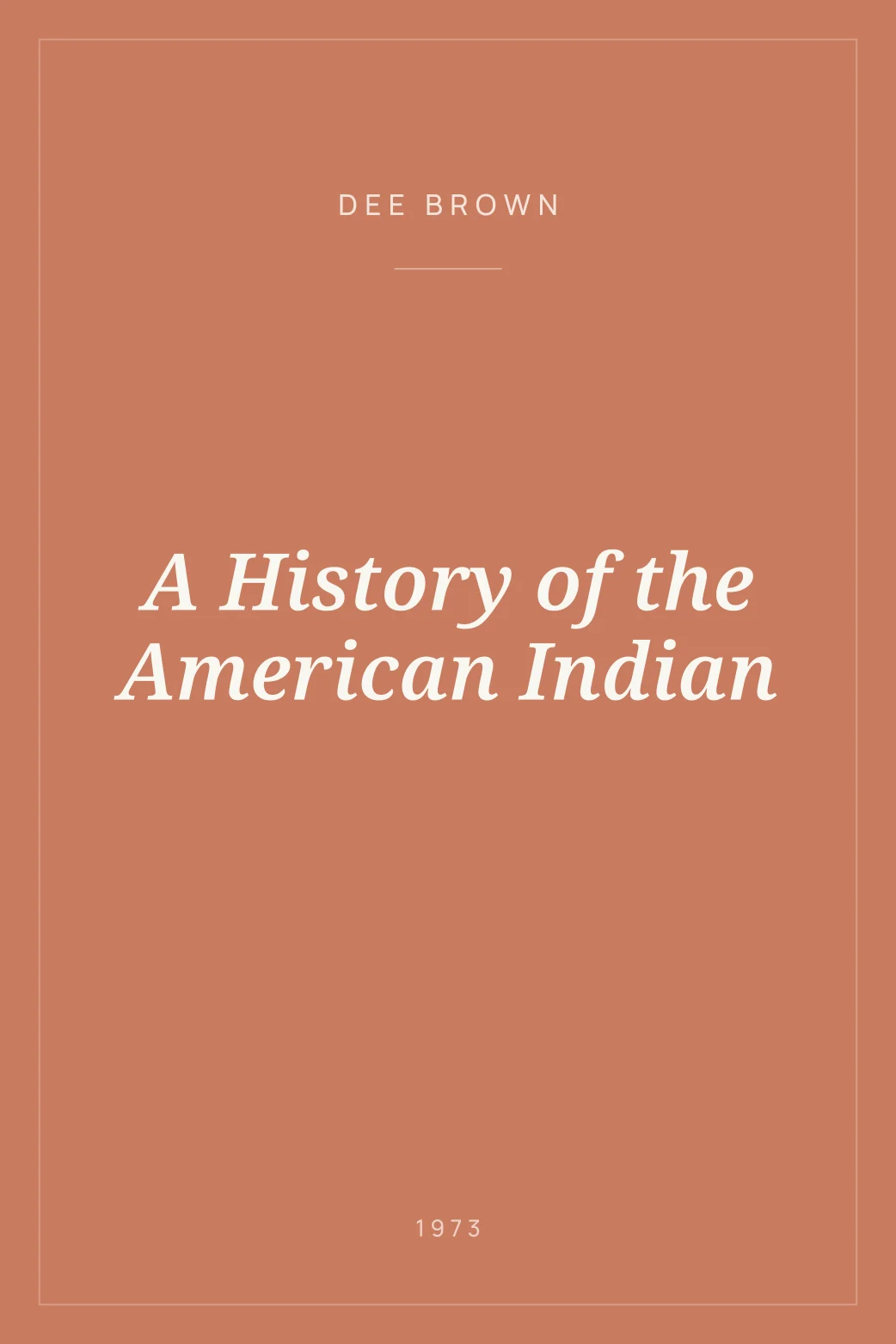 Portada de A History of the American Indian